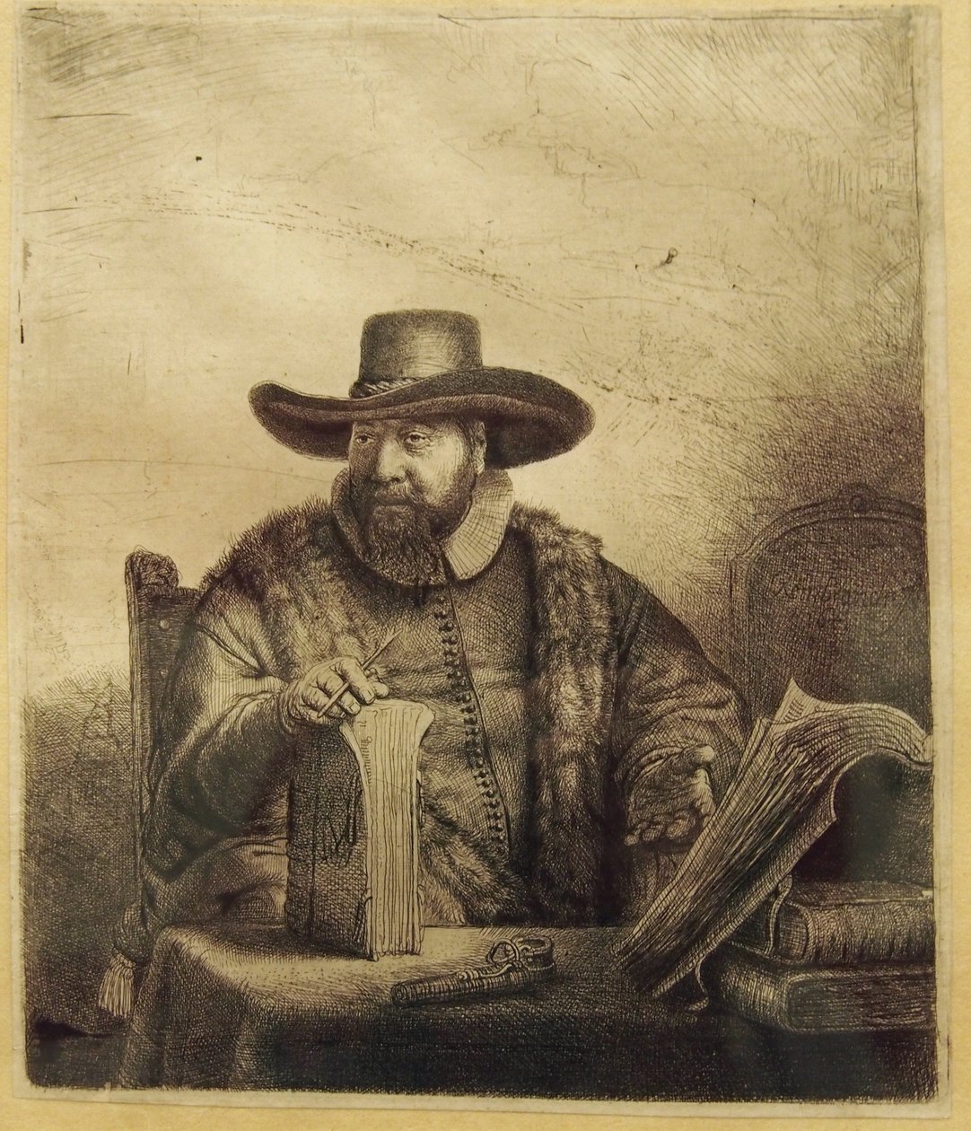 Retrato de Cornelis Claesz Anslo de Rembrandt van Rijn