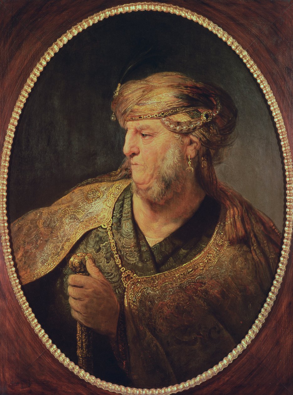 Retrato de un hombre con traje oriental, 1633 de Rembrandt van Rijn