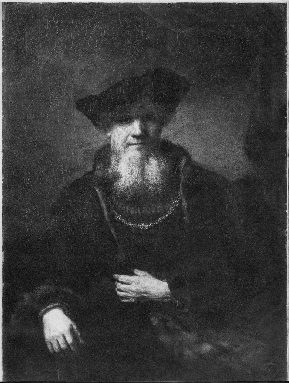 Retrato de un rabino de Rembrandt van Rijn