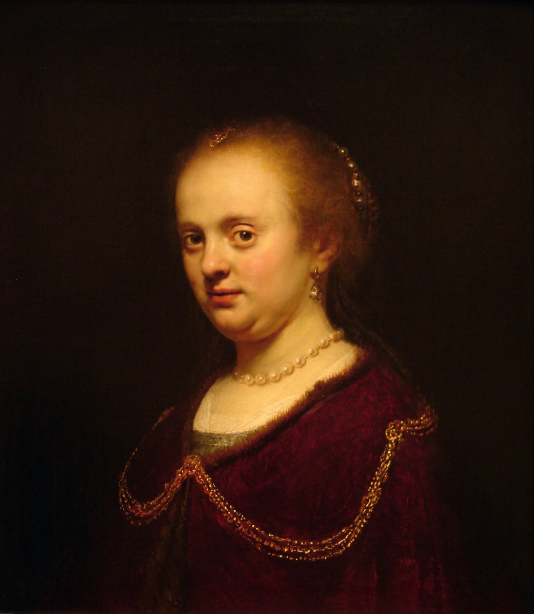 Retrato de mujer joven de Rembrandt van Rijn
