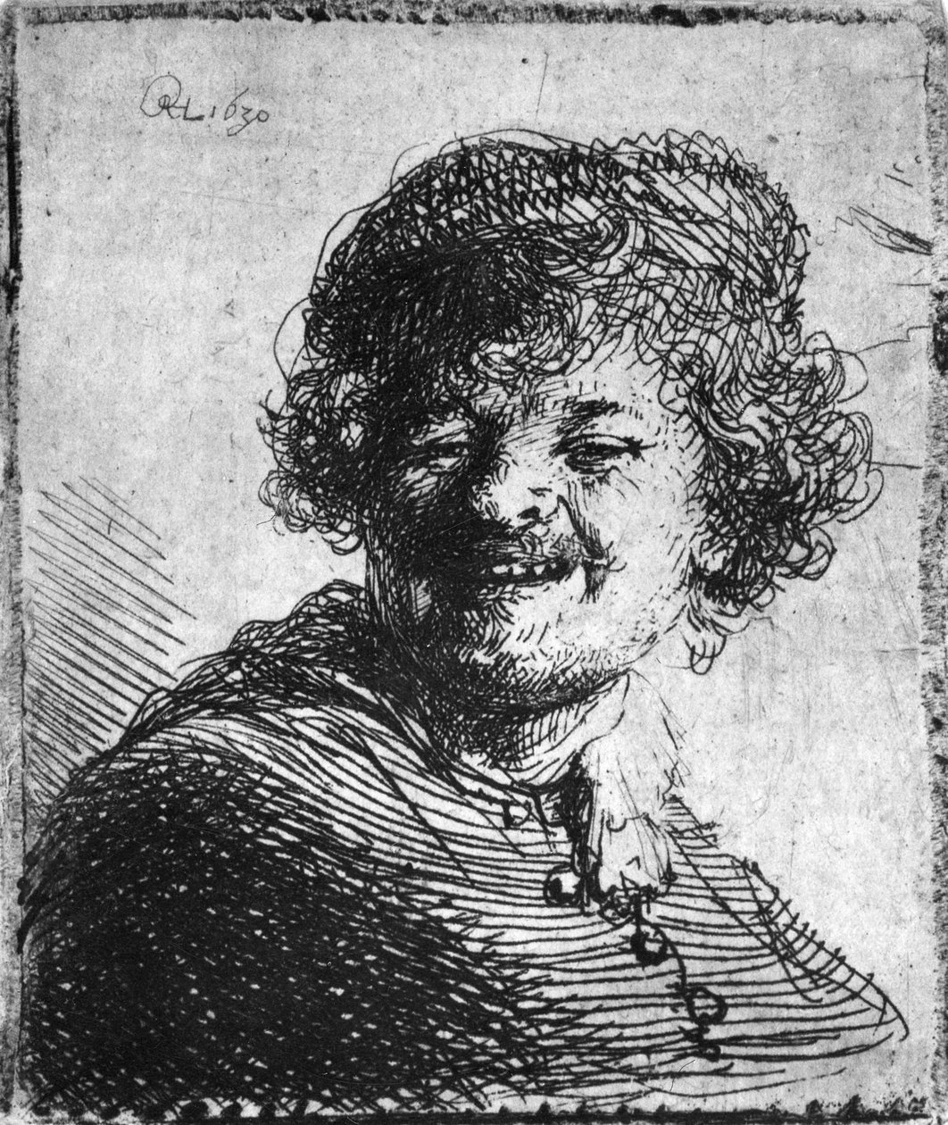 Autorretrato, 1630 de Rembrandt van Rijn
