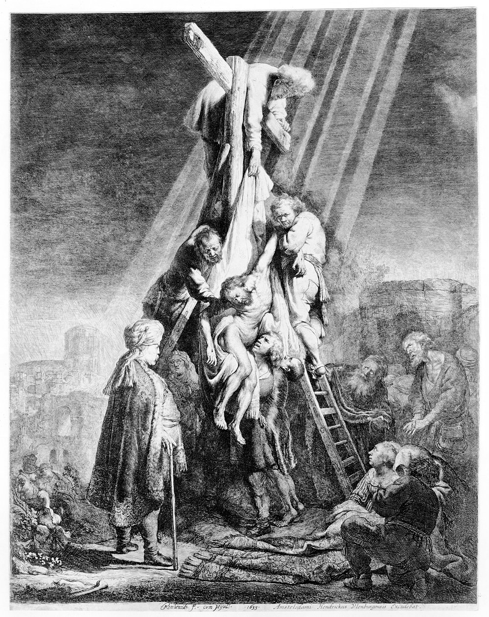 La Deposición, 1633 de Rembrandt van Rijn