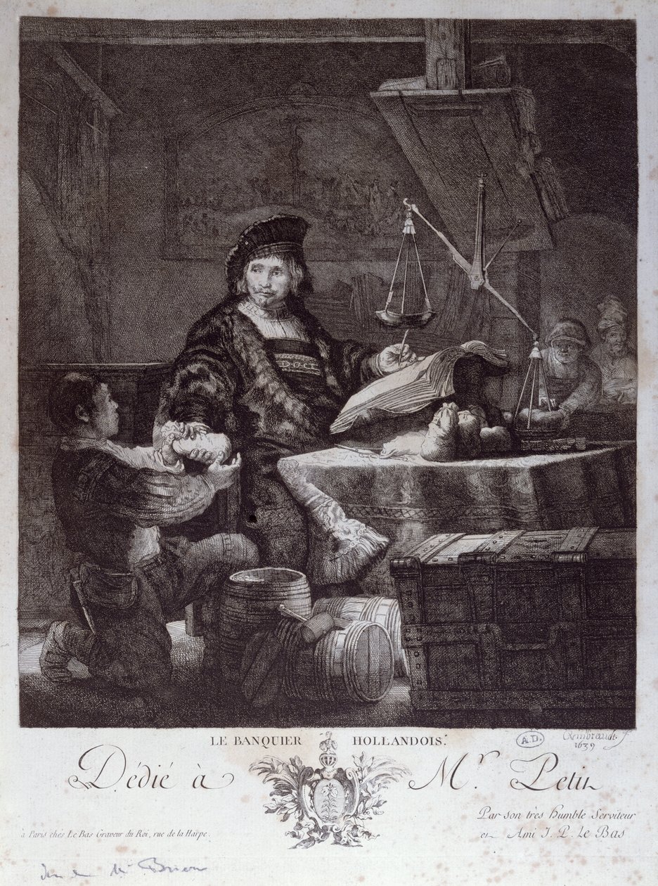 El Banquero Holandés, 1639 de Rembrandt van Rijn