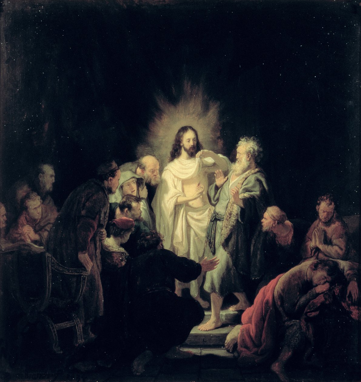 La incredulidad de Santo Tomás de Rembrandt van Rijn