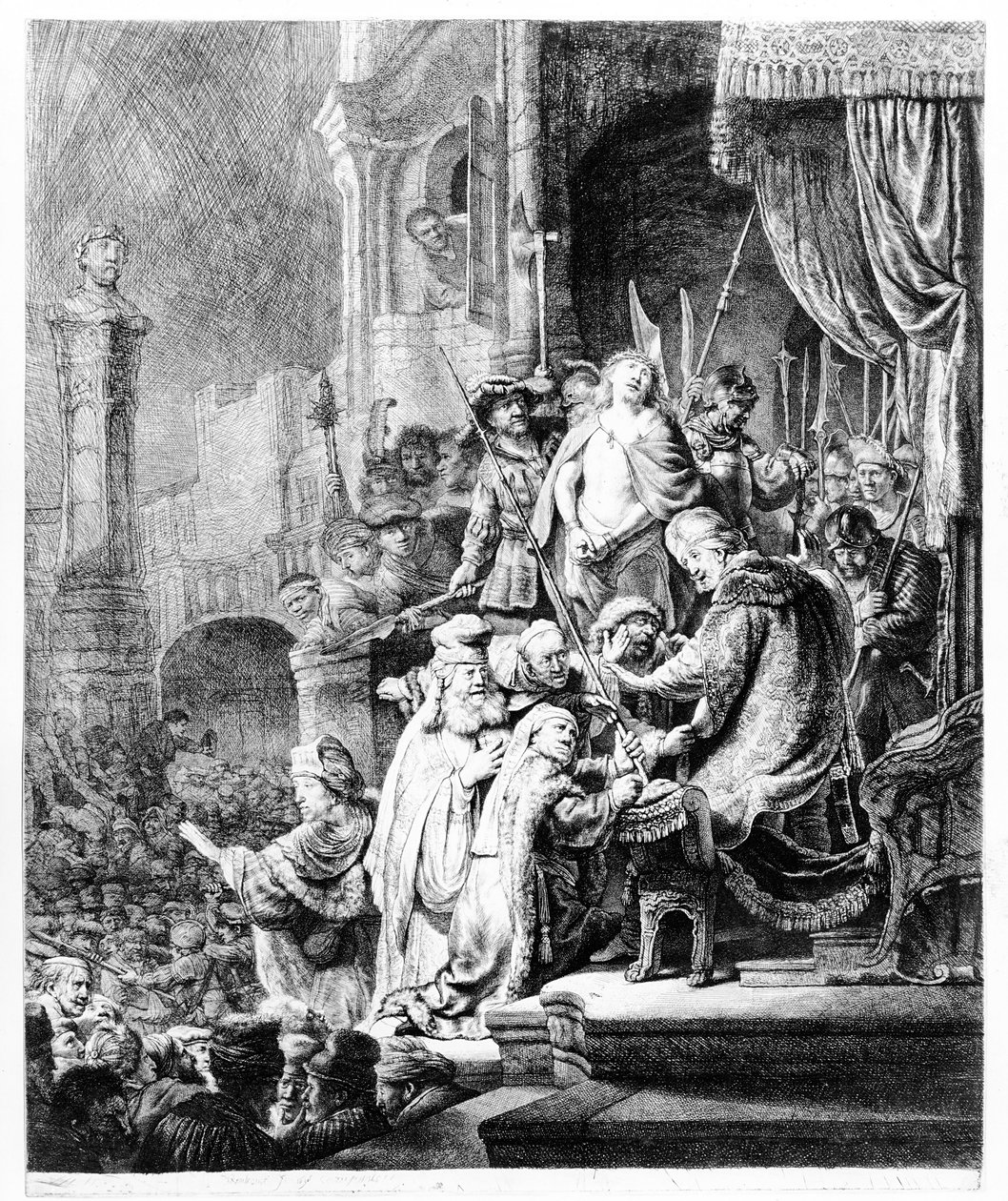 El juicio de Cristo de Rembrandt van Rijn