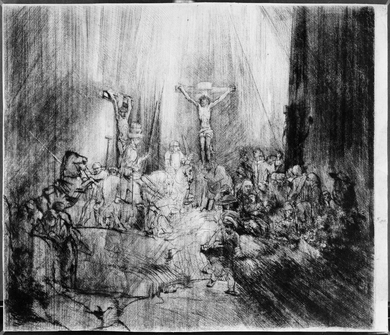 Las tres cruces, 1653 de Rembrandt van Rijn