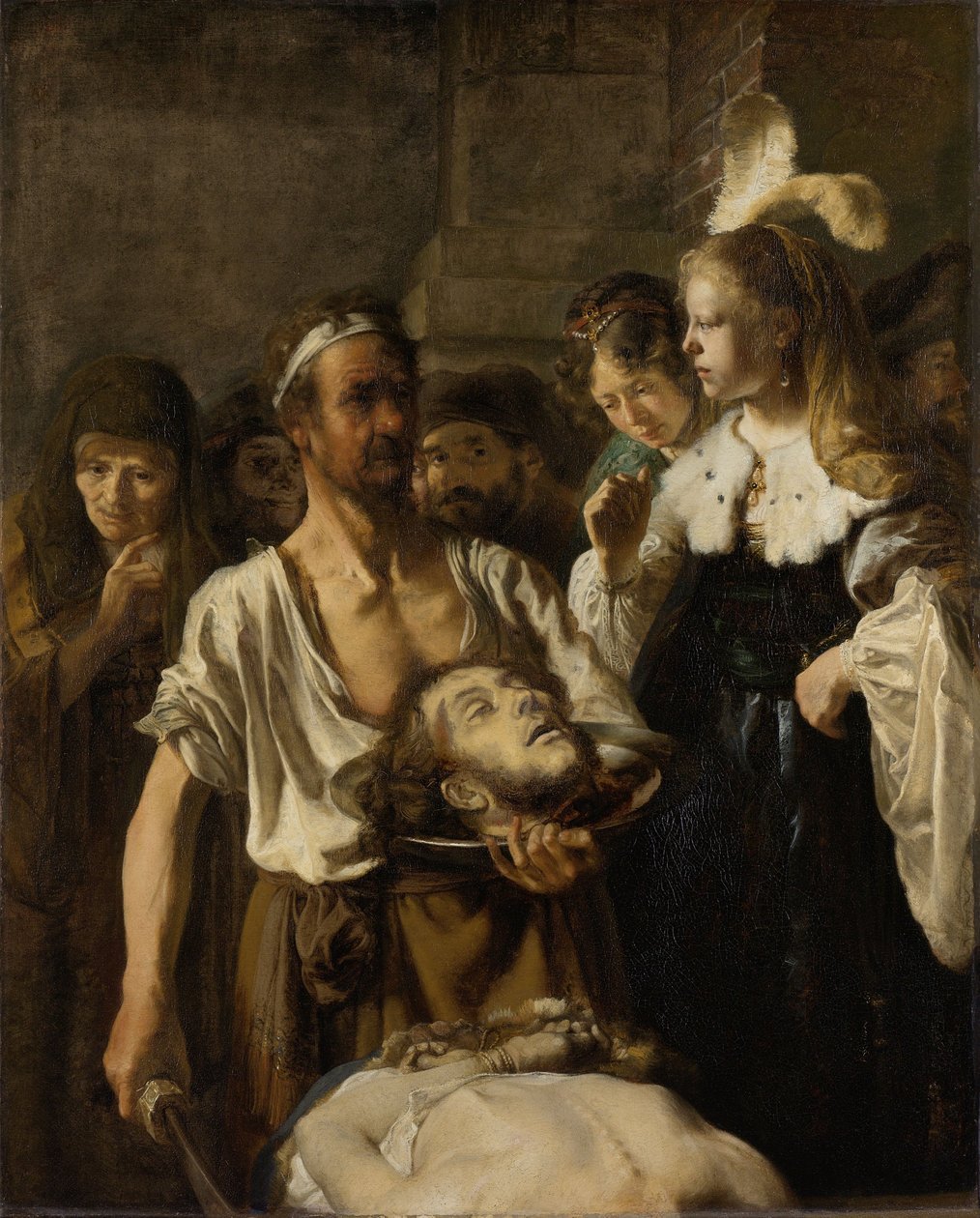 La decapitación de Juan el Bautista de Rembrandt van Rijn