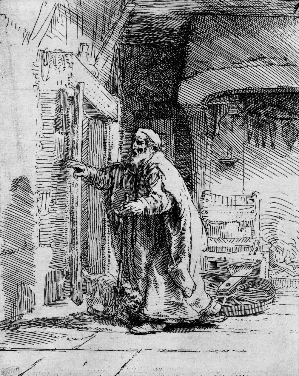 El ciego Tobit, 1651 de Rembrandt van Rijn