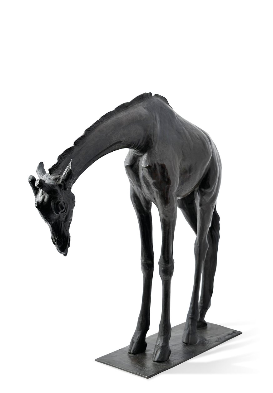 Gran jirafa con la cabeza baja, modelada 1909-10, fundida antes de 1913 de Rembrandt Bugatti