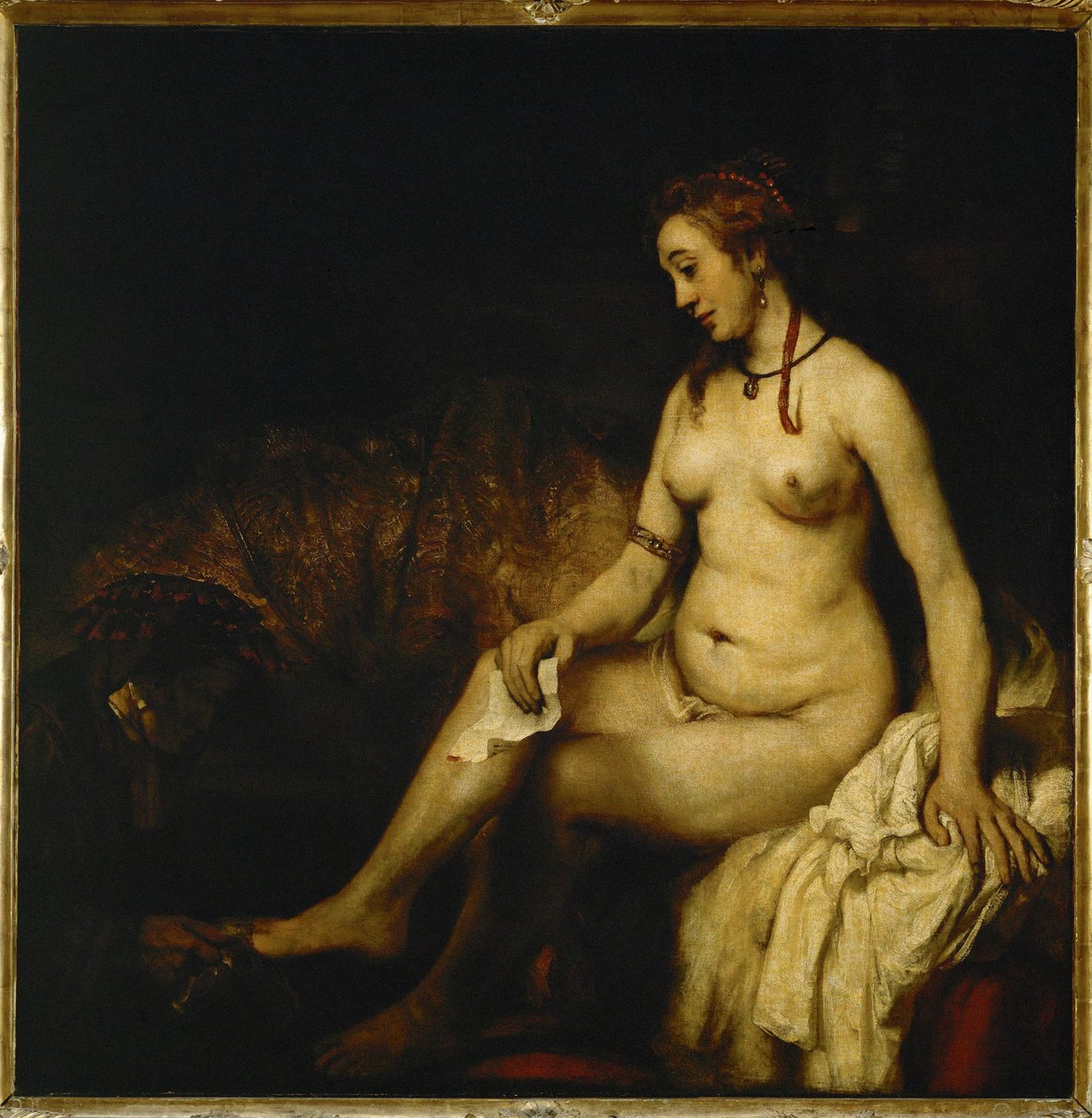 Betsabé en el baño ... de Rembrandt Harmensz. van Rijn