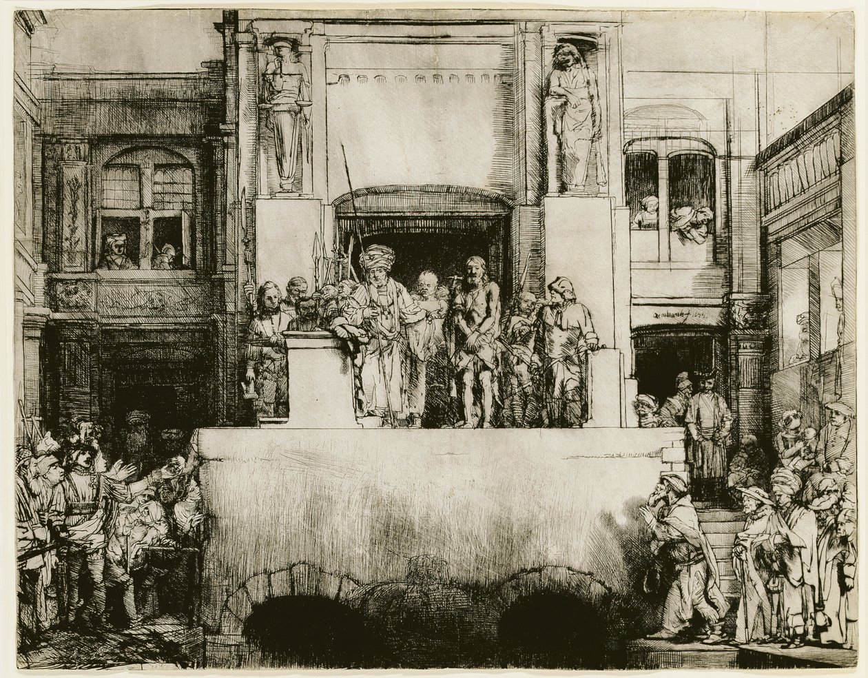 Cristo presentado al pueblo de Rembrandt van Rijn