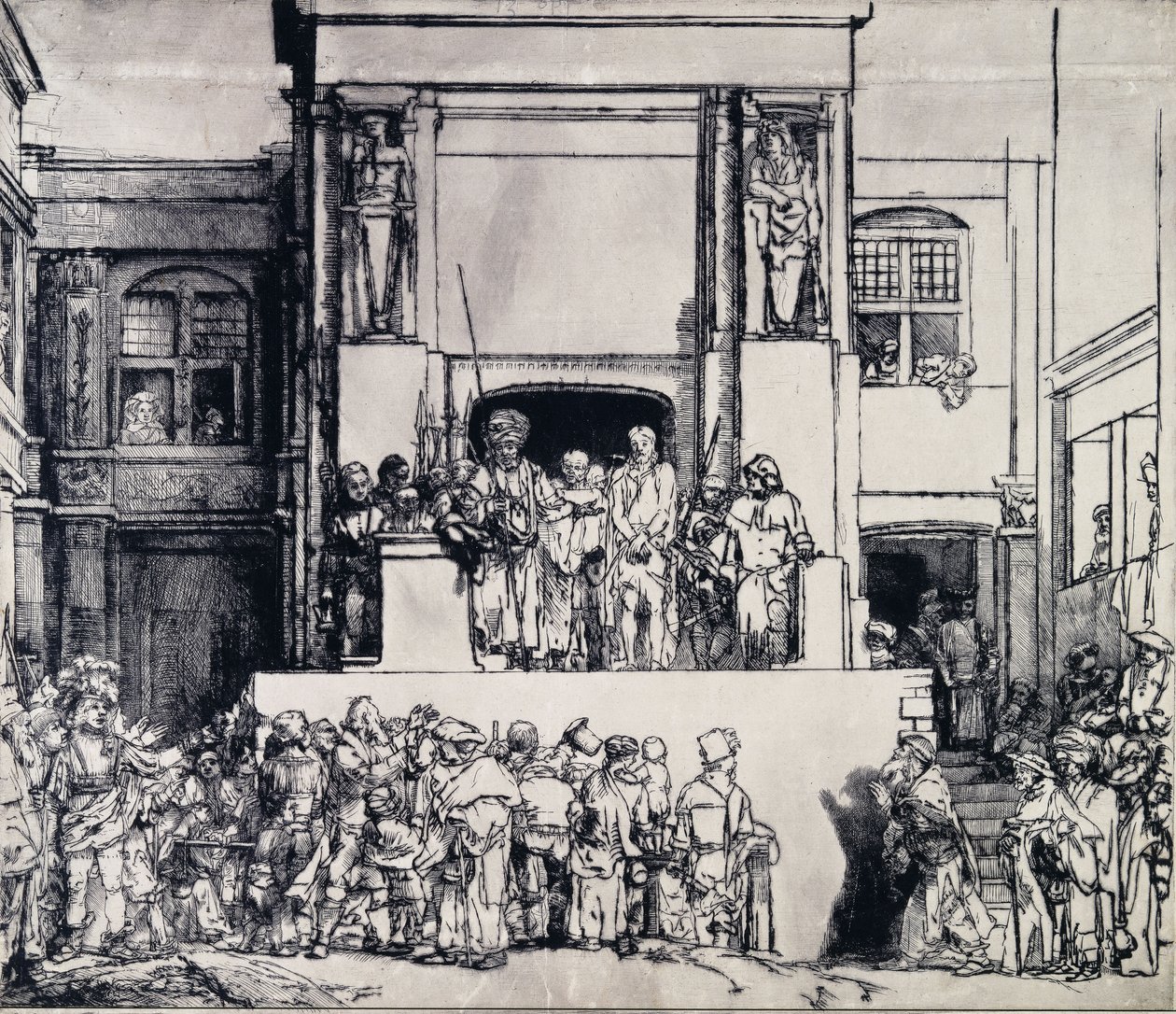 Cristo presentado al pueblo, 1655 de Rembrandt van Rijn