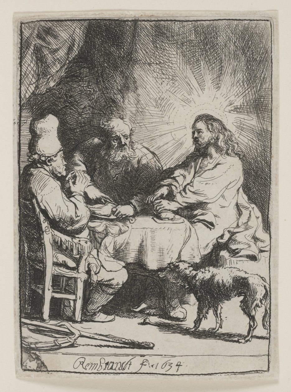 Cristo en Emaús: la placa más pequeña de Rembrandt van Rijn