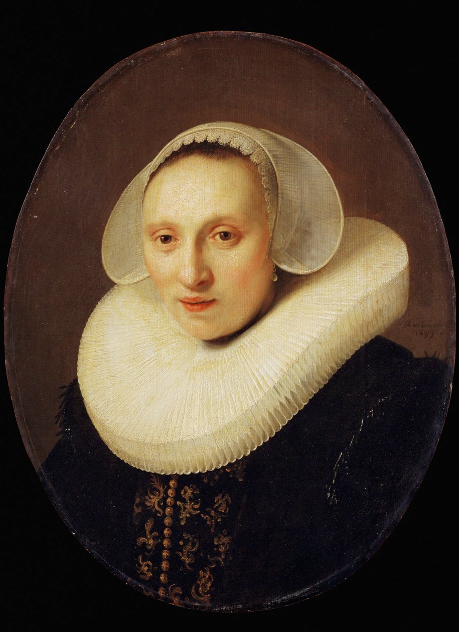 Cornelia, Pronck, esposa de Albert Cuyper, marchand, de 33 años ... de Rembrandt Harmensz. van Rijn