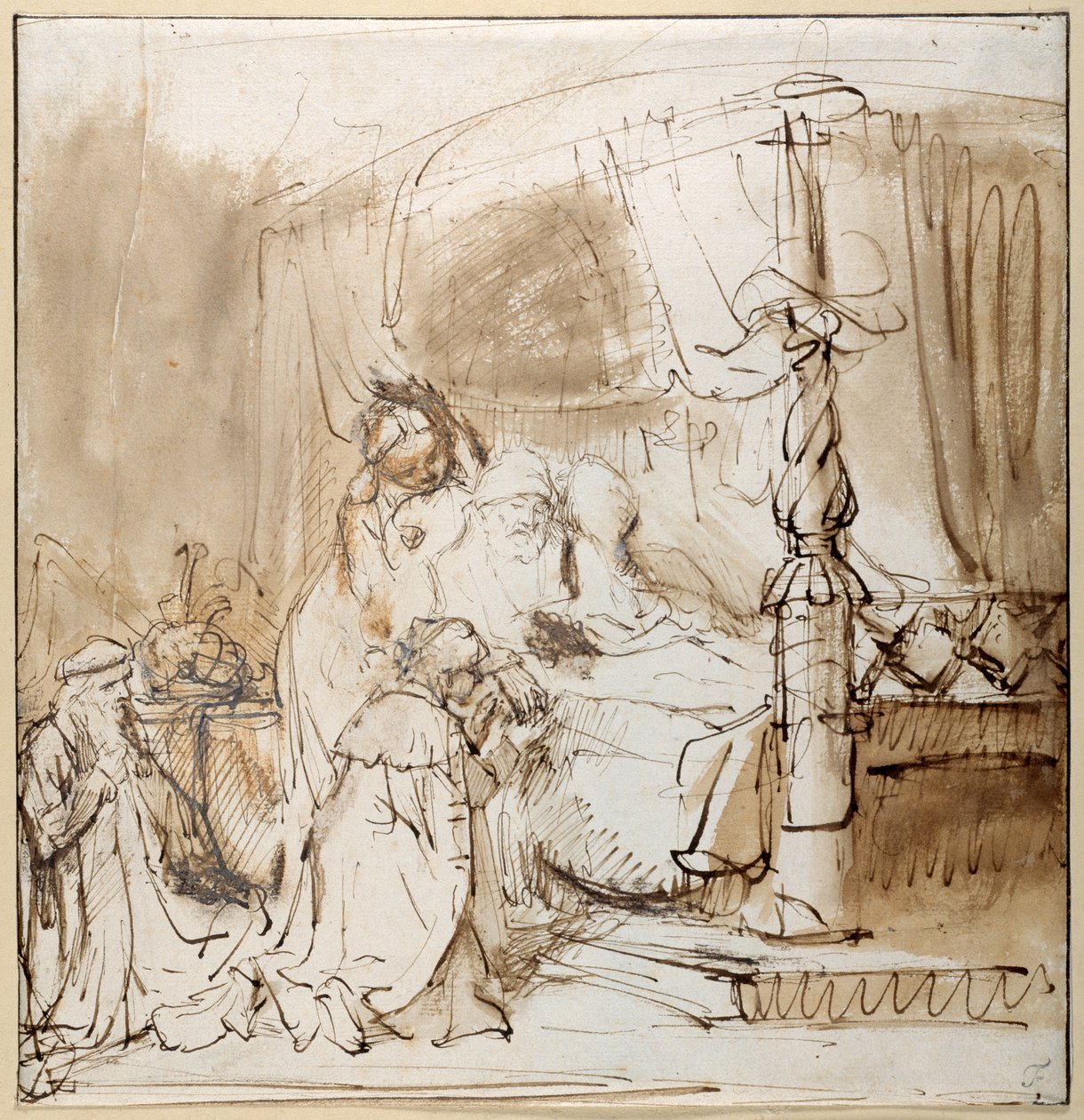 La carga de David a Salomón de Rembrandt Harmensz. van Rijn