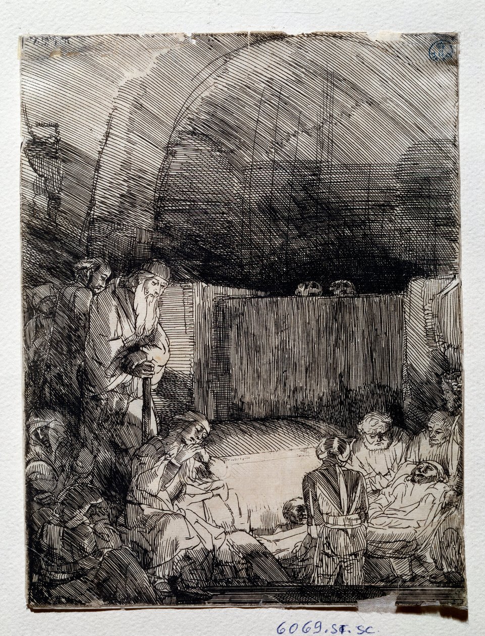 Exposición del cuerpo del redentor (dibujo de Rembrandt Harmenszoon van Rijn) de Rembrandt van Rijn