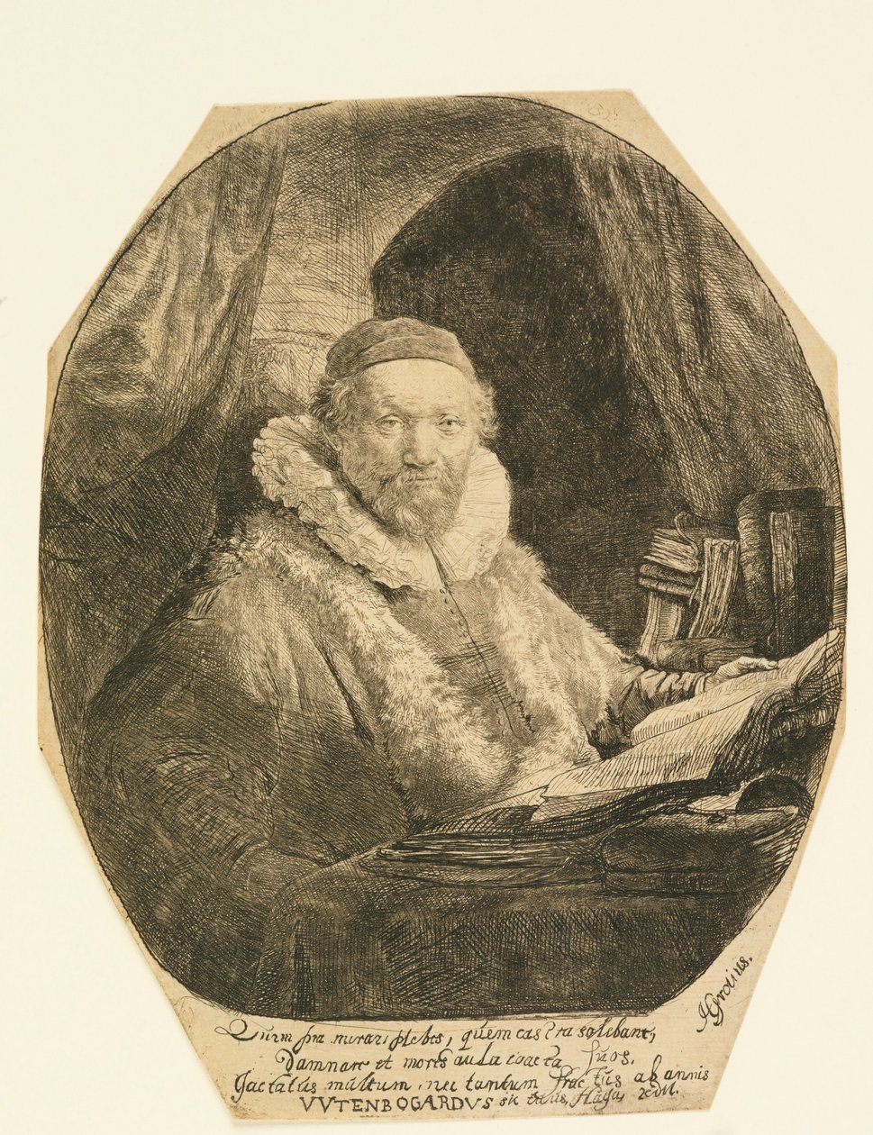 Jan Uytenbogaert, Predicador de Rembrandt van Rijn
