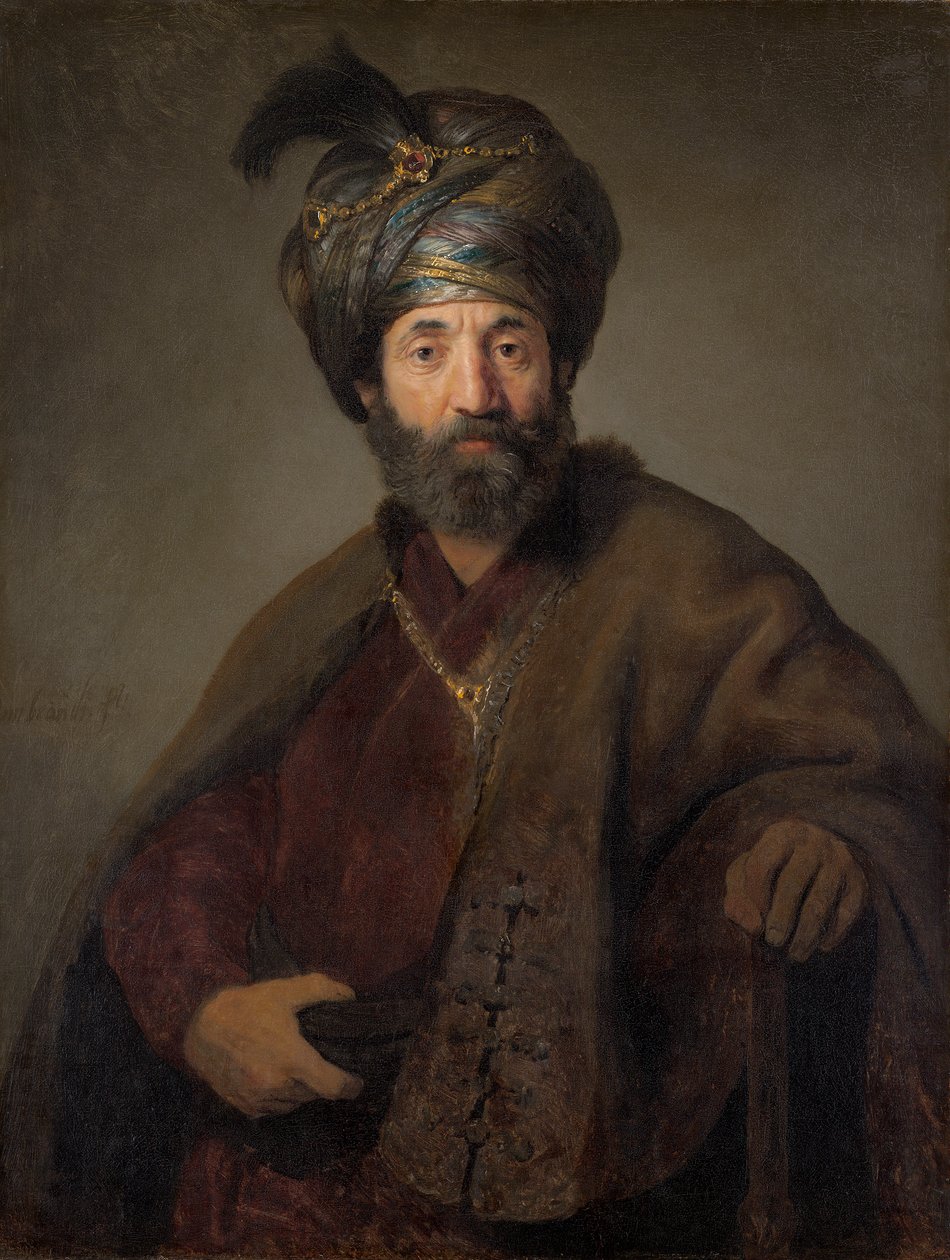 Hombre con traje oriental, c.1635 de Rembrandt van Rijn
