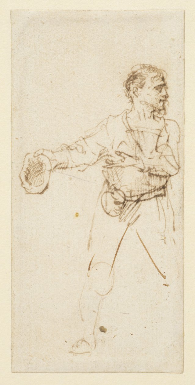 Hombre de pie, circa 1634 de Rembrandt van Rijn