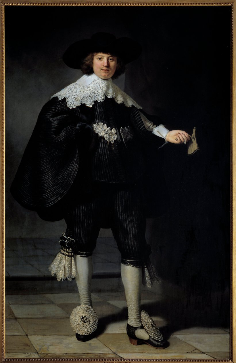 Retrato de Maertens Soolmans de Rembrandt van Rijn