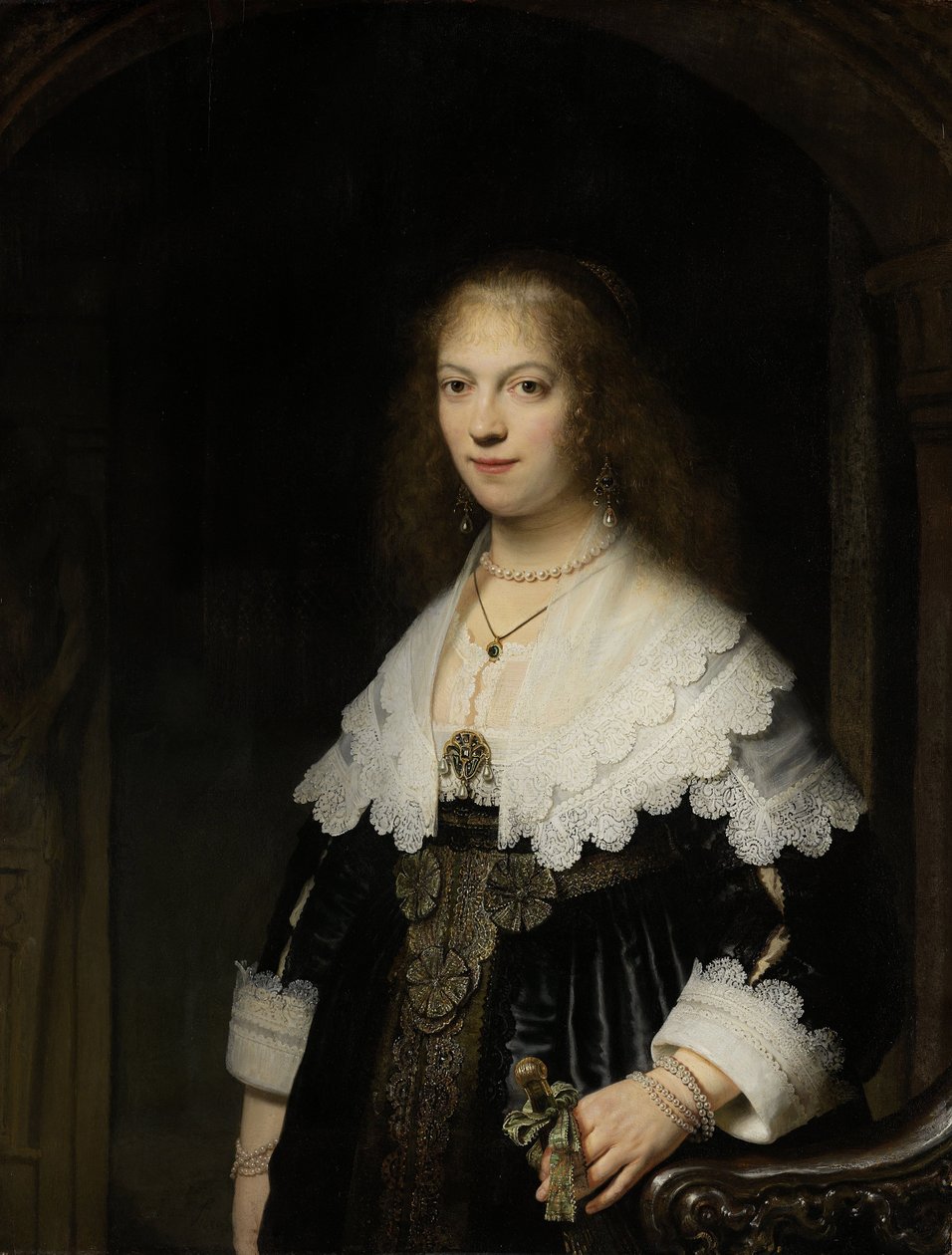 Retrato de una mujer, posiblemente Maria Trip de Rembrandt van Rijn