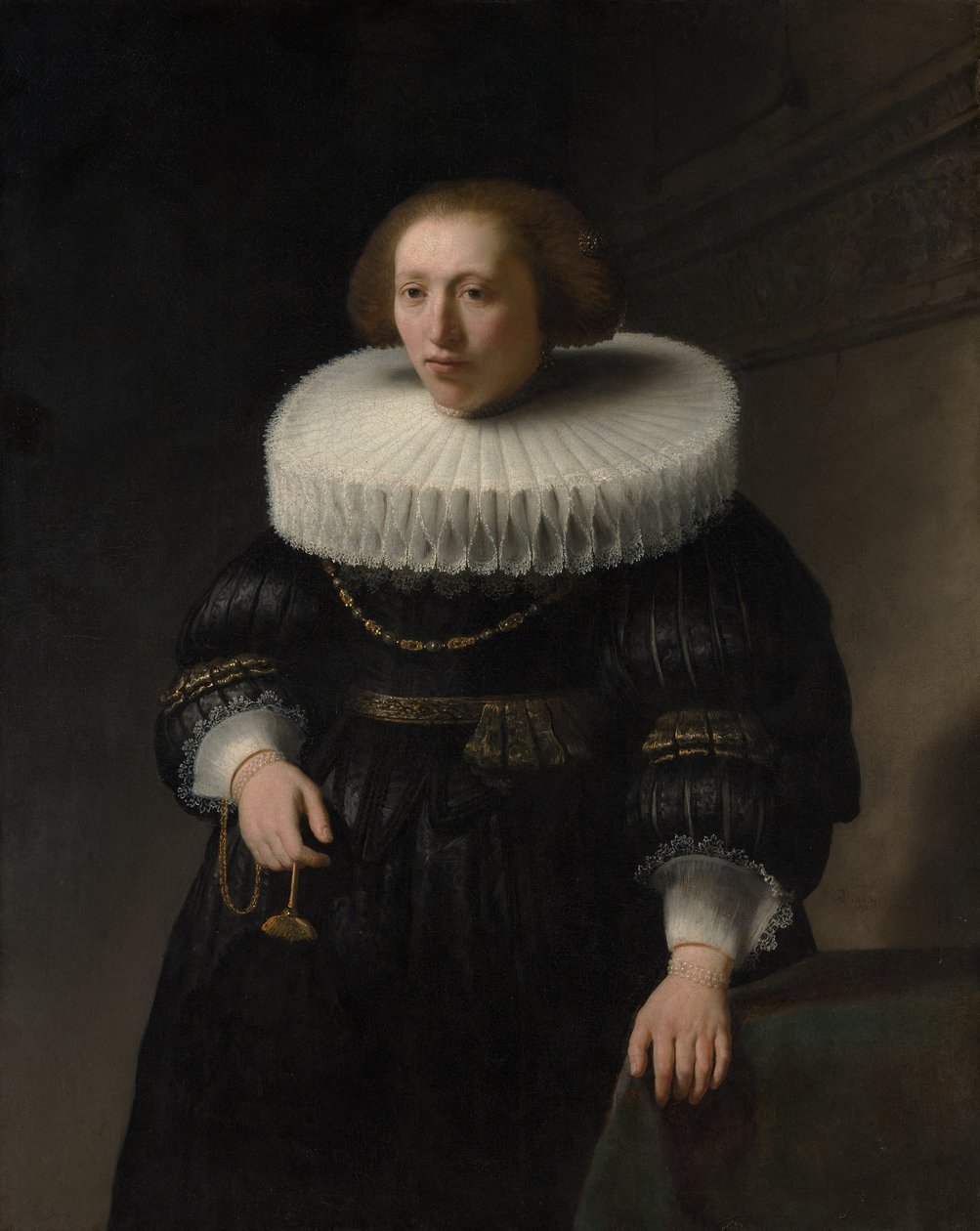 Retrato de una mujer, probablemente miembro de la familia Van Beresteyn de Rembrandt van Rijn