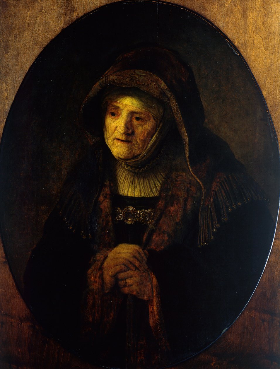 Profetisa Ana (Madre del Artista) de Rembrandt Harmensz. van Rijn