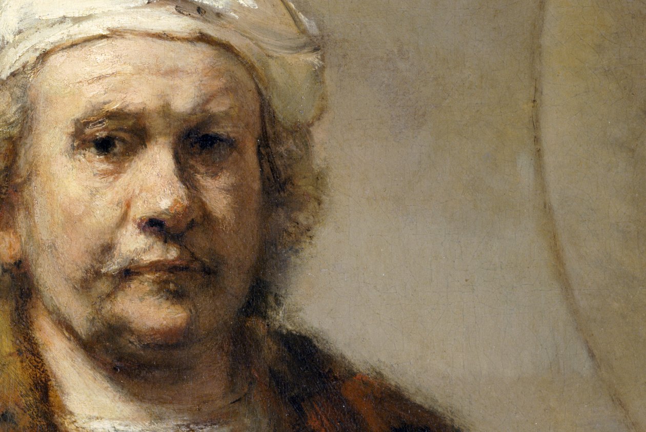 Rembrandt - Autorretrato (detalle) de Rembrandt Harmensz. van Rijn