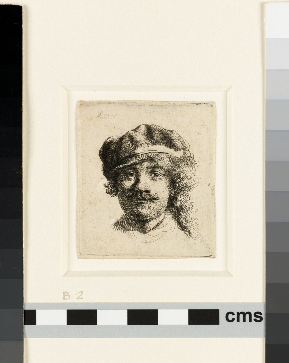 Autorretrato con gorra blanda, c.1634 de Rembrandt van Rijn