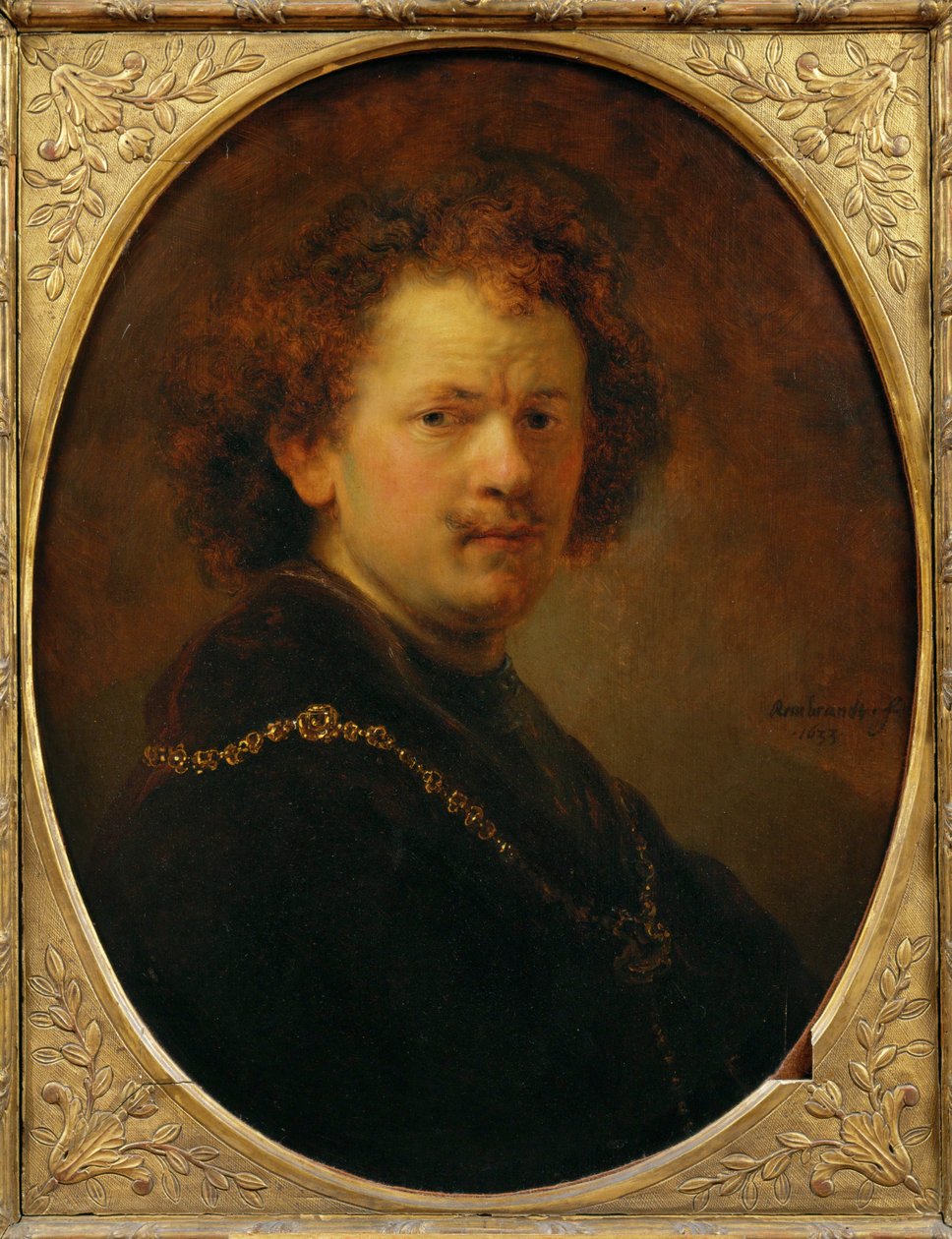 Autorretrato con cabeza desnuda ... de Rembrandt Harmensz. van Rijn