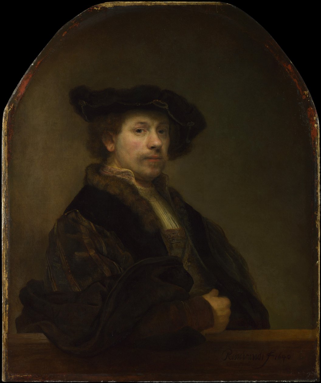Autorretrato a los 34 años de Rembrandt van Rijn