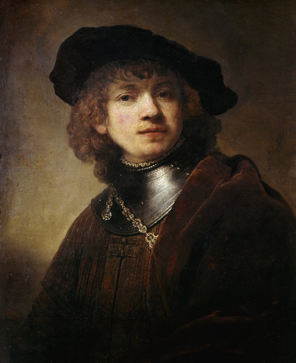 Autorretrato en el Gorgerin de Rembrandt van Rijn