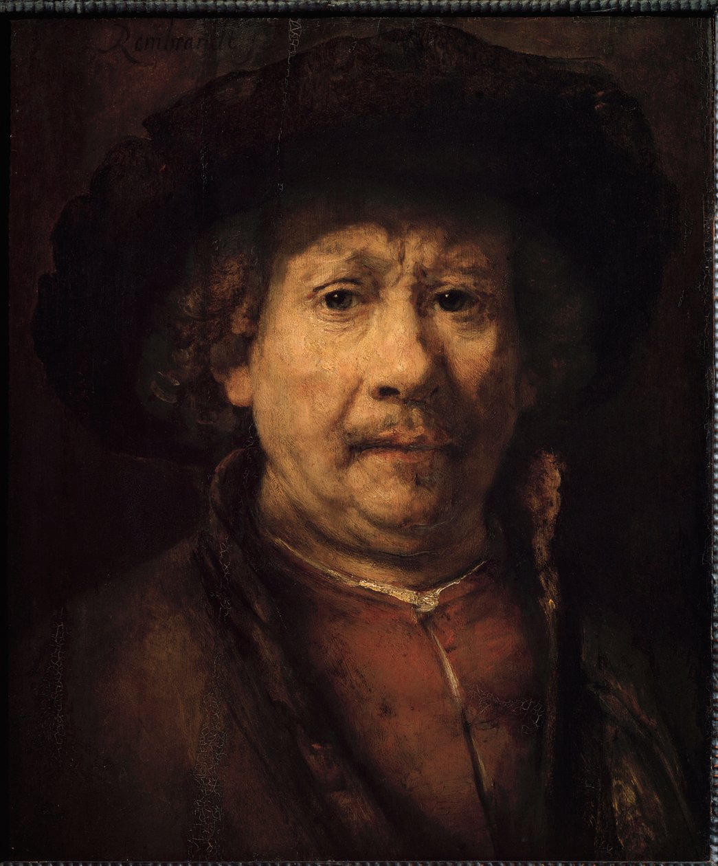 Pequeño autorretrato de Rembrandt van Rijn