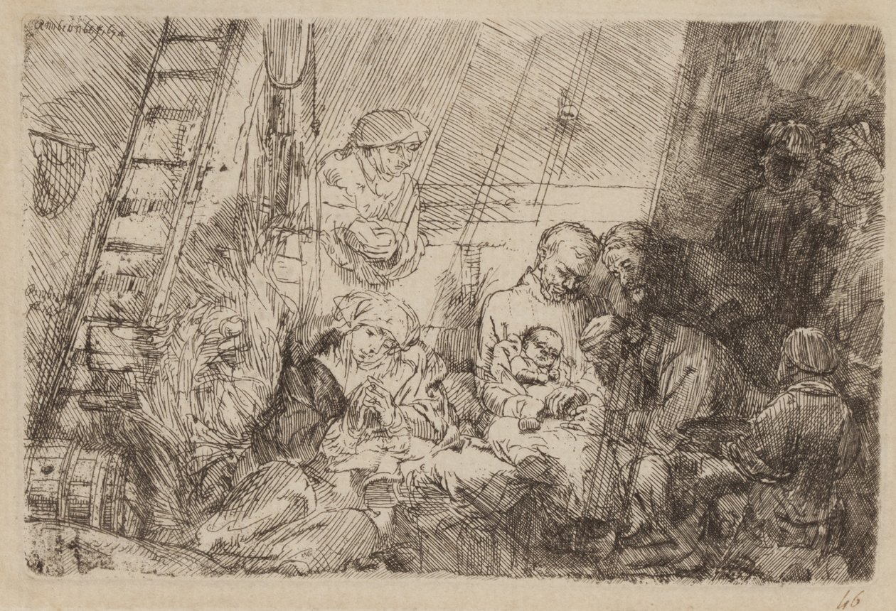 La circuncisión en el establo de Rembrandt van Rijn