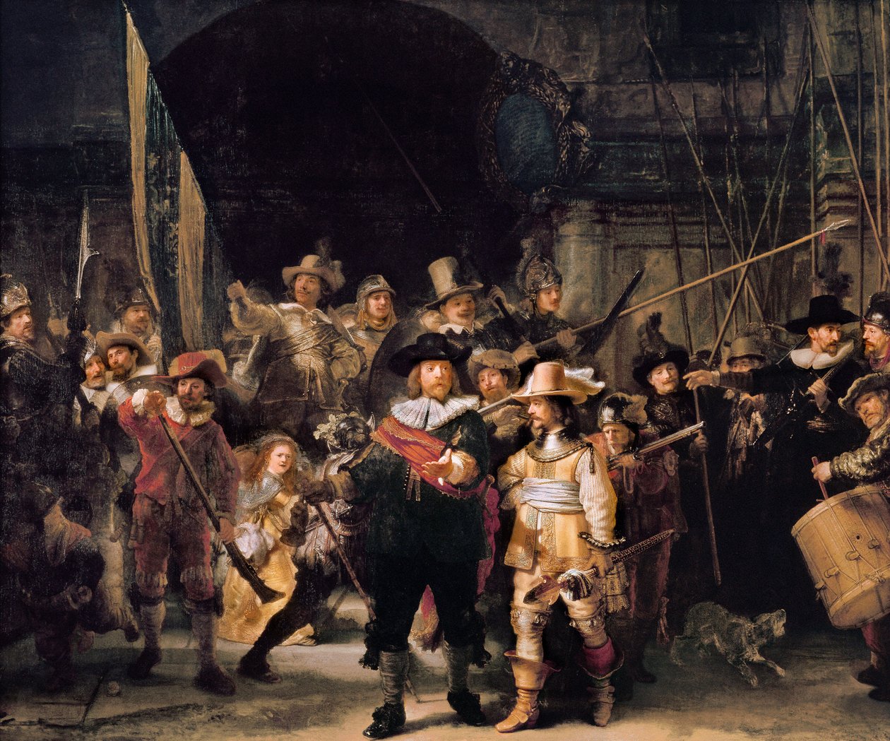La ronda de noche de Rembrandt Harmensz. van Rijn