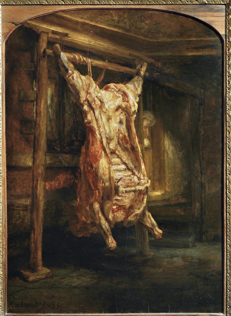 El buey sacrificado ... de Rembrandt Harmensz. van Rijn