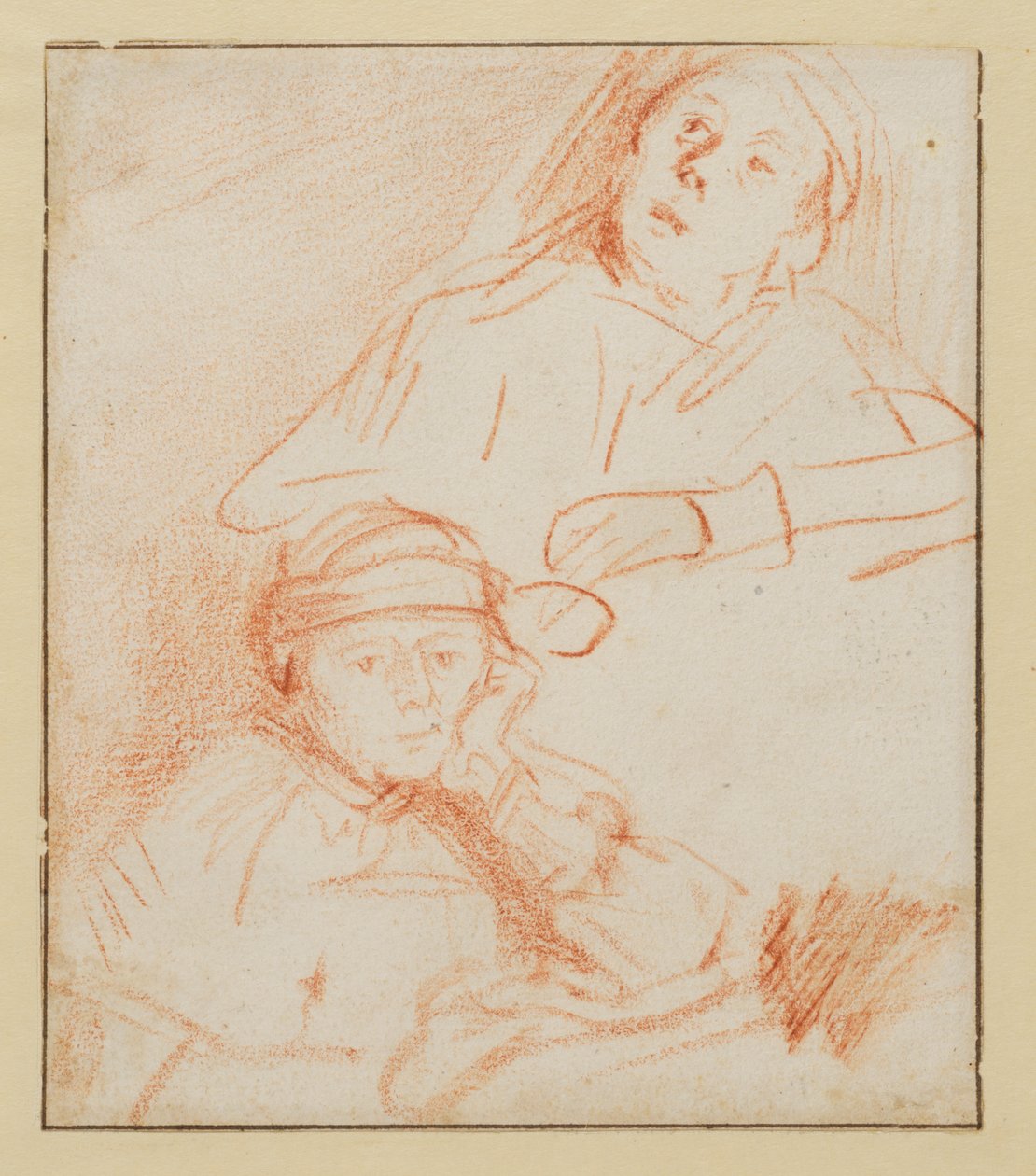 Dos estudios de Saskia, circa 1636 - 1637 de Rembrandt van Rijn
