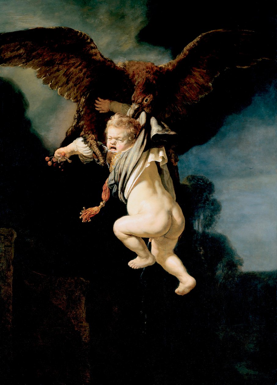 El rapto de Ganímedes de Rembrandt van Rijn