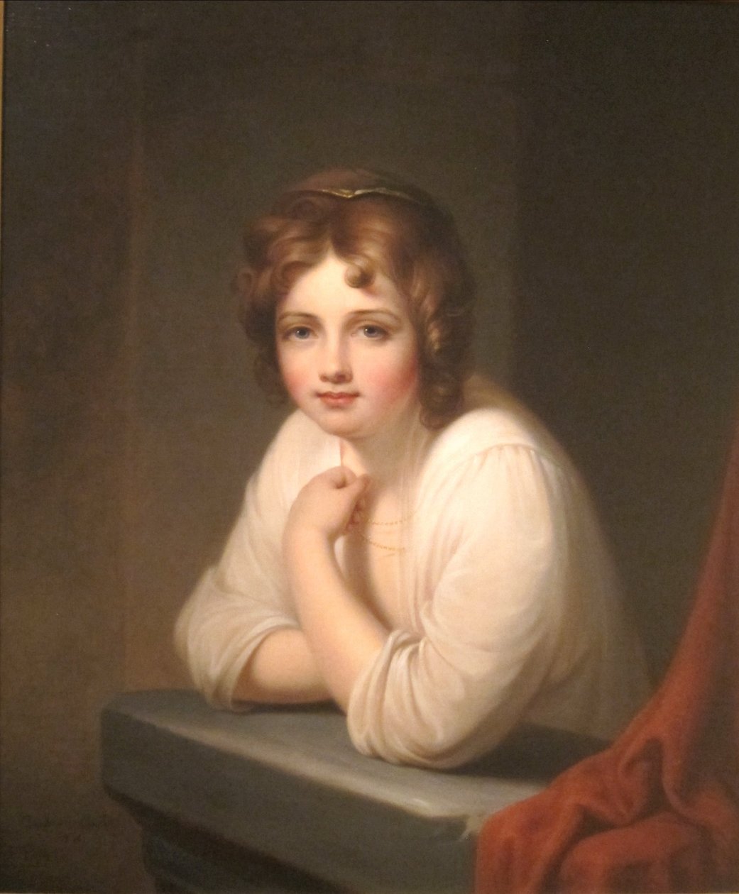 Chica en la ventana (Rosalba Peale) de Rembrandt Peale