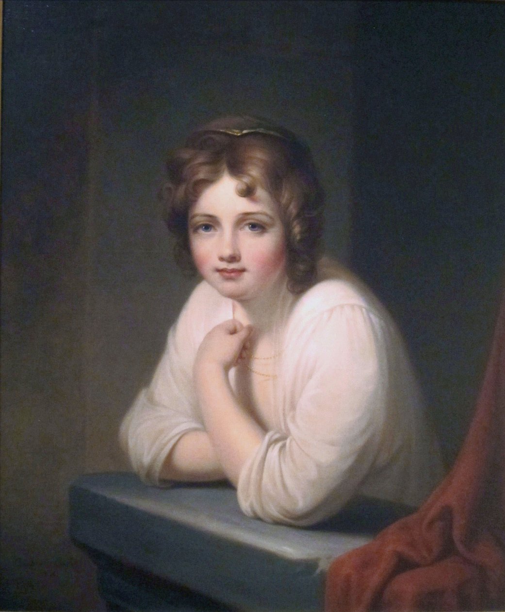 Chica en la ventana (Rosalba Peale) de Rembrandt Peale