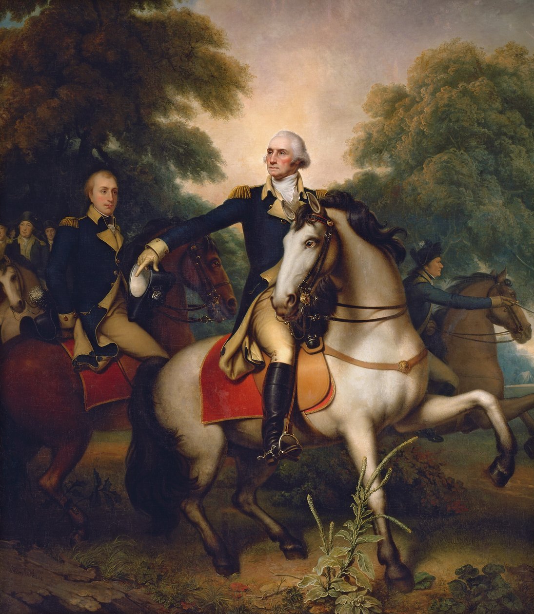 Washington vor Yorktown de Rembrandt Peale