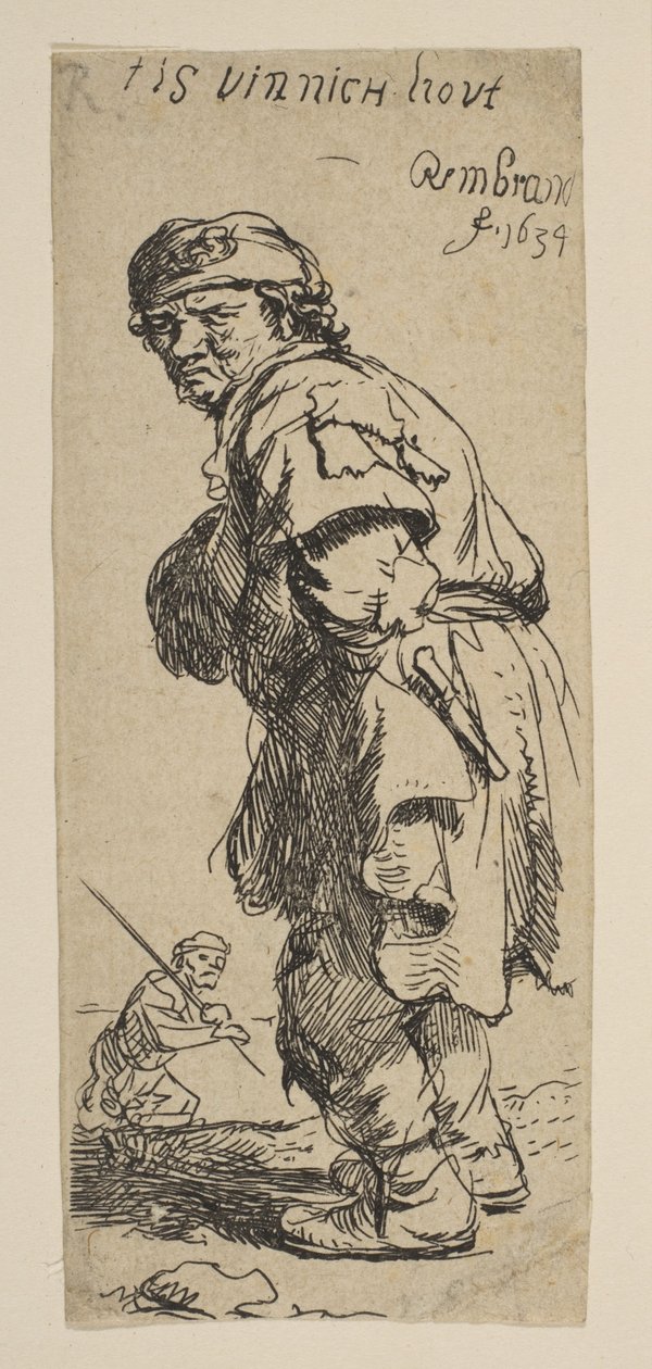 Un campesino llamando: T es vinnich kout de Rembrandt van Rijn