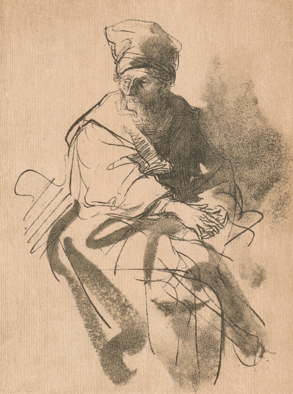 Un estudio, siglo XVII, 1906 de Rembrandt van Rijn