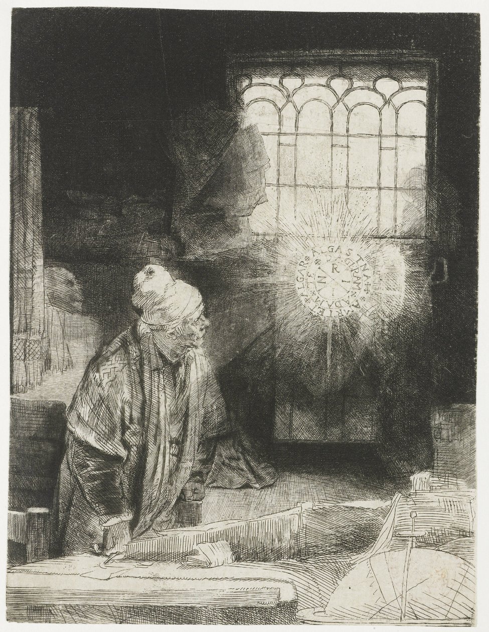 Un erudito en su estudio de Rembrandt van Rijn