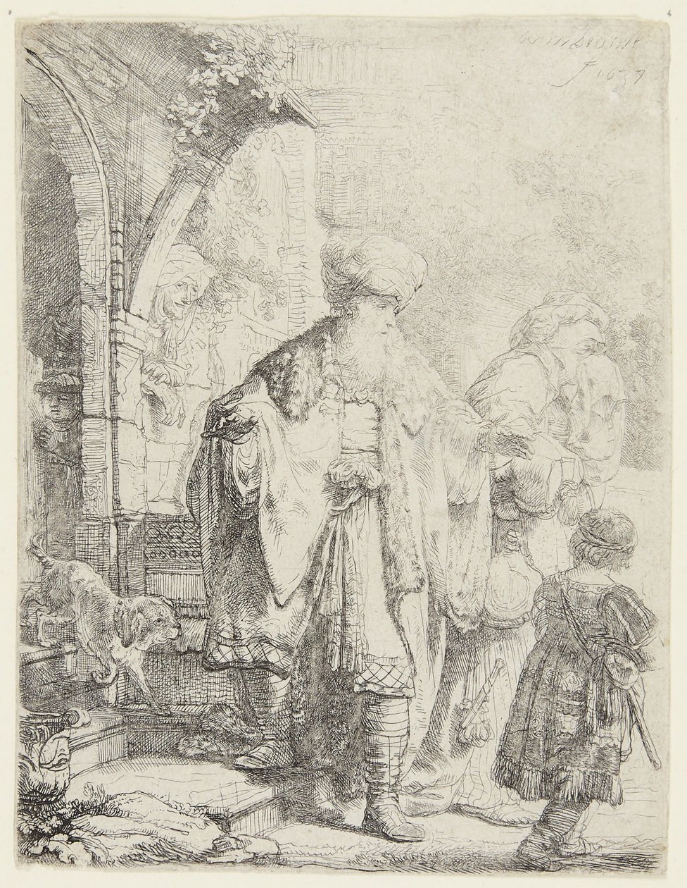 Abraham expulsa a Agar e Ismael de Rembrandt van Rijn