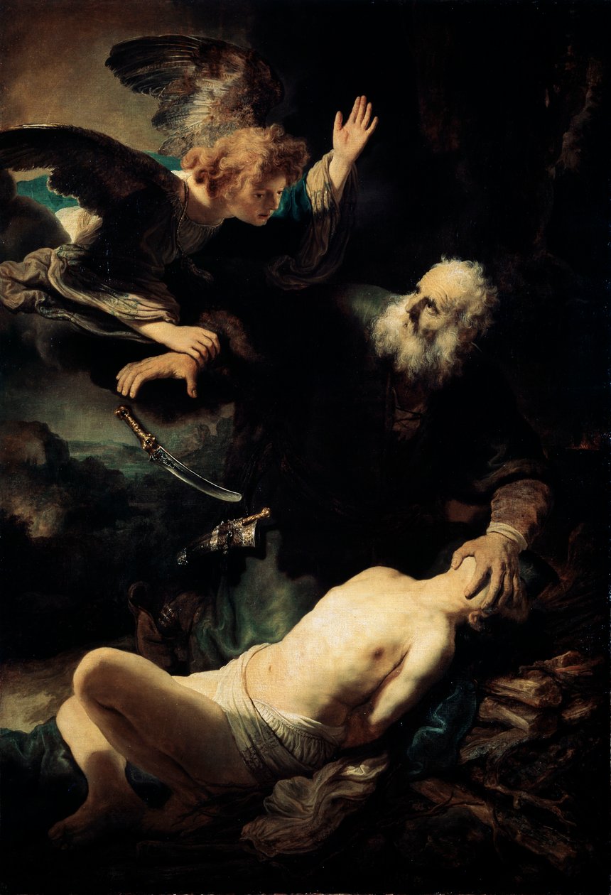 Abraham sacrificando a Isaac, 1635 de Rembrandt van Rijn