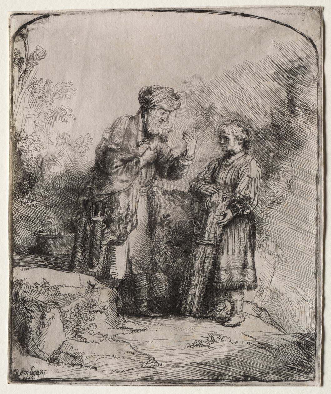 Abraham e Isaac de Rembrandt van Rijn