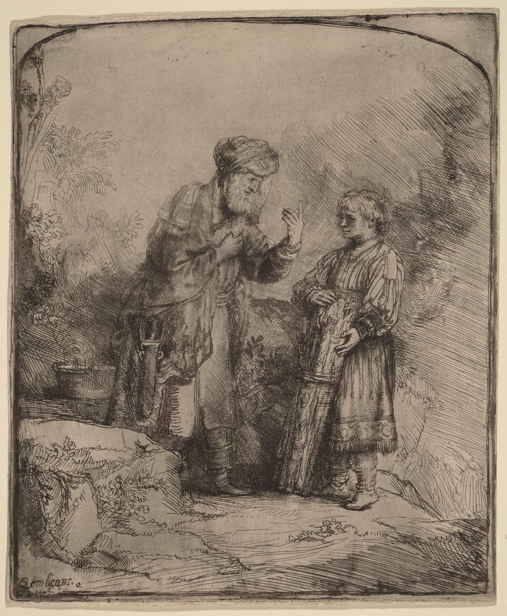 Abraham e Isaac de Rembrandt van Rijn