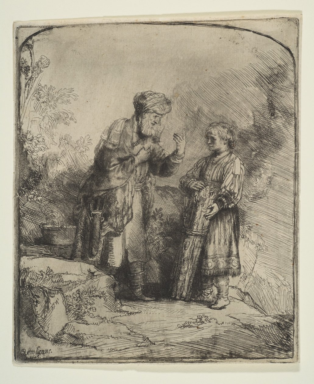 Abraham e Isaac, 1645 de Rembrandt van Rijn