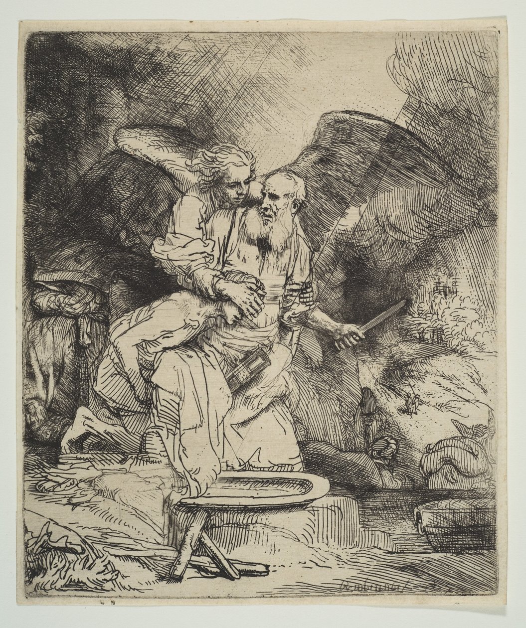 El Sacrificio de Abraham, 1655 de Rembrandt van Rijn